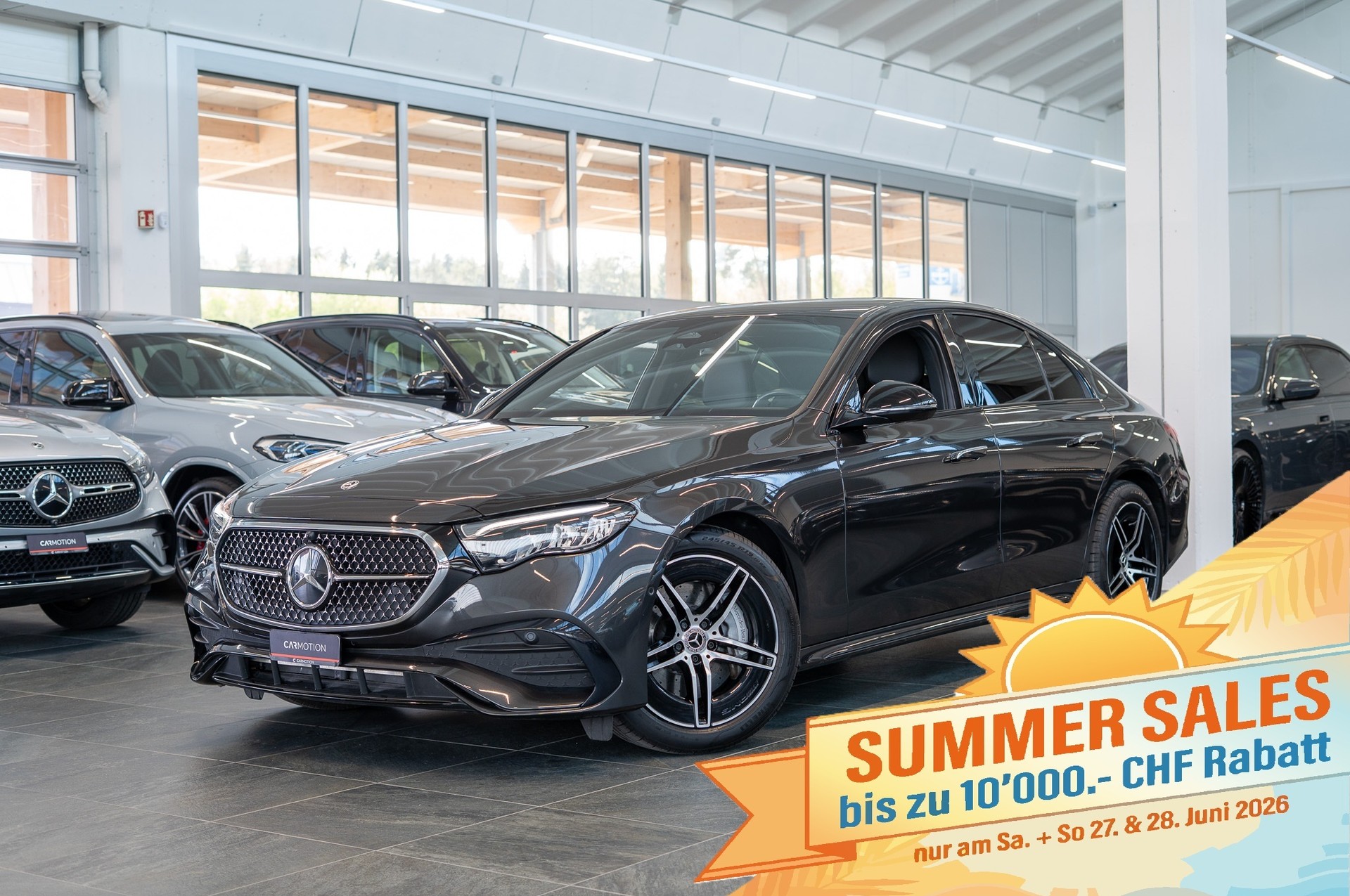 MERCEDES-BENZ E 220 d AMG Line / Navi / Rückfahrkamera / Sitzheizung-image-0