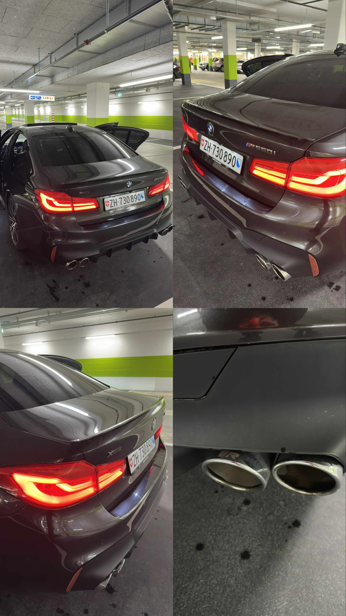 BMW M550i xDrive G30 | B&W | HUD | Massage | REMUS | Sophisto-Grau | Top Spec-image-1