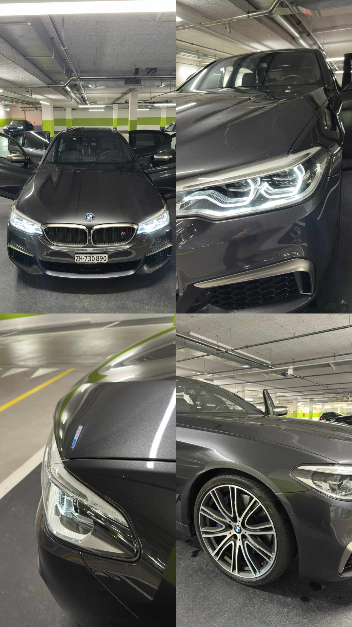 BMW M550i xDrive G30 | B&W | HUD | Massage | REMUS | Sophisto-Grau | Top Spec-image-0