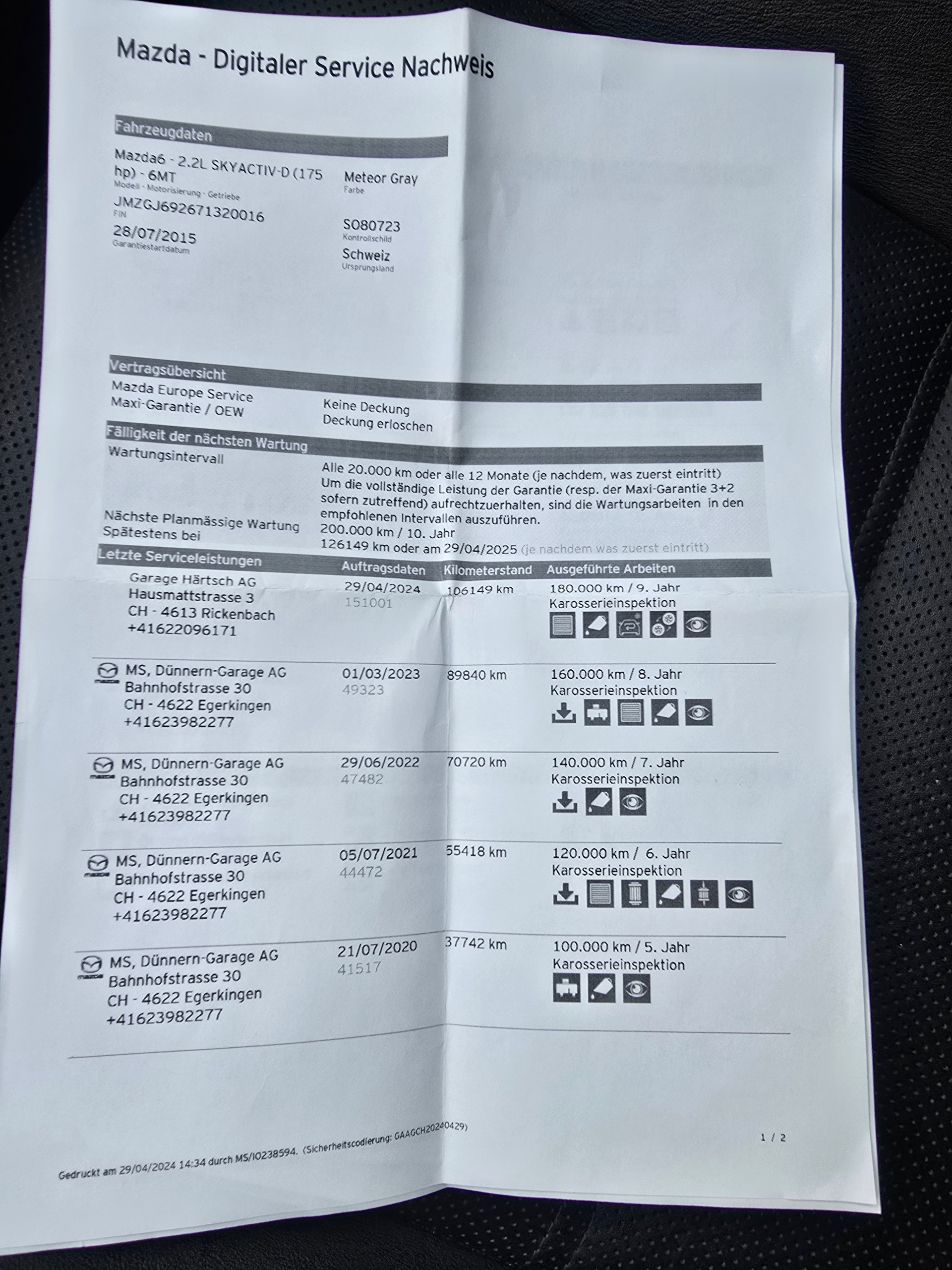 MAZDA 6 Sportwagon 2.2 D 16V HP Revolution-image-25
