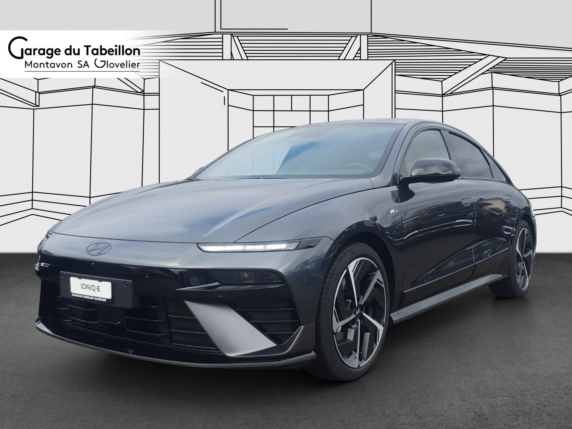 HYUNDAI Ioniq 6 N Line Sunroof 595 kms autonomie 4WD-image-0