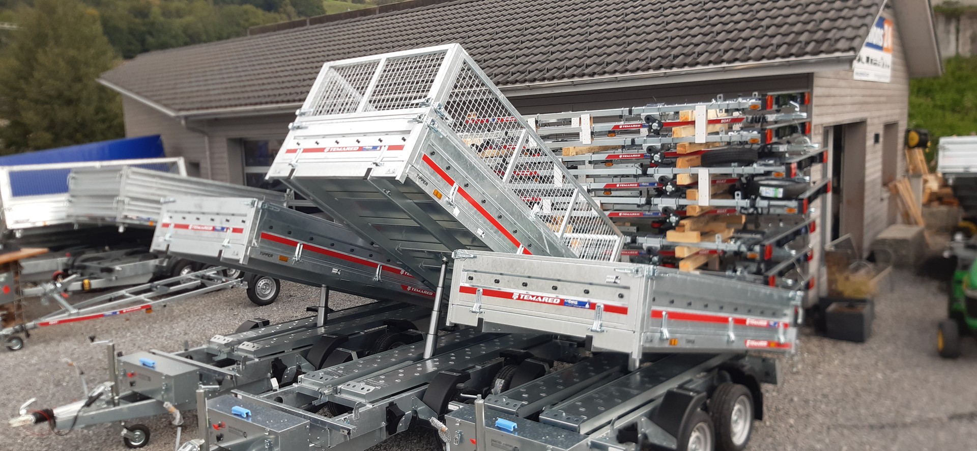 TEMARED AKTION Temared Tipper Rückwärtskipper 2'000Kg mit Stahlwände-image-2