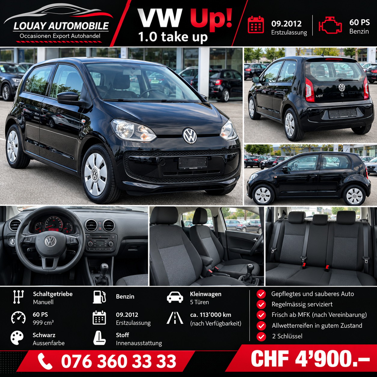 VW Up 1.0 take up