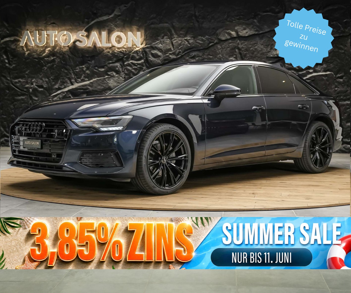 AUDI A6 Limousine 40 TDI Design Attraction S-tronic *21" Felgen*Leder*LED*Virtual Cockpit*-image-0