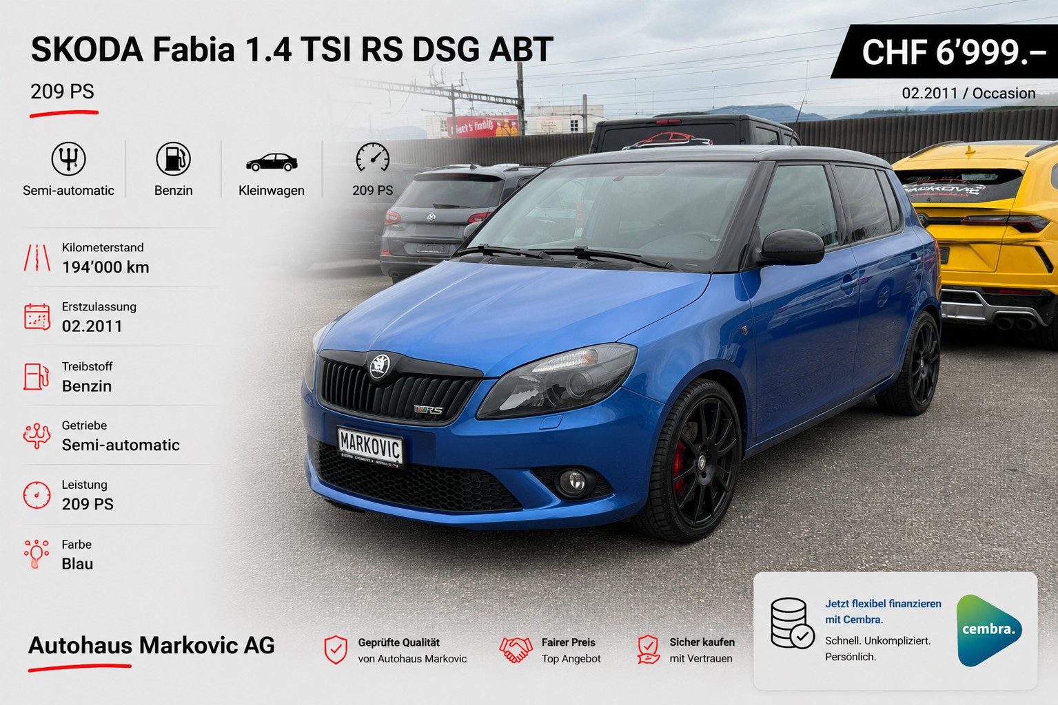 SKODA Fabia 1.4 TSI RS DSG ABT-image-0