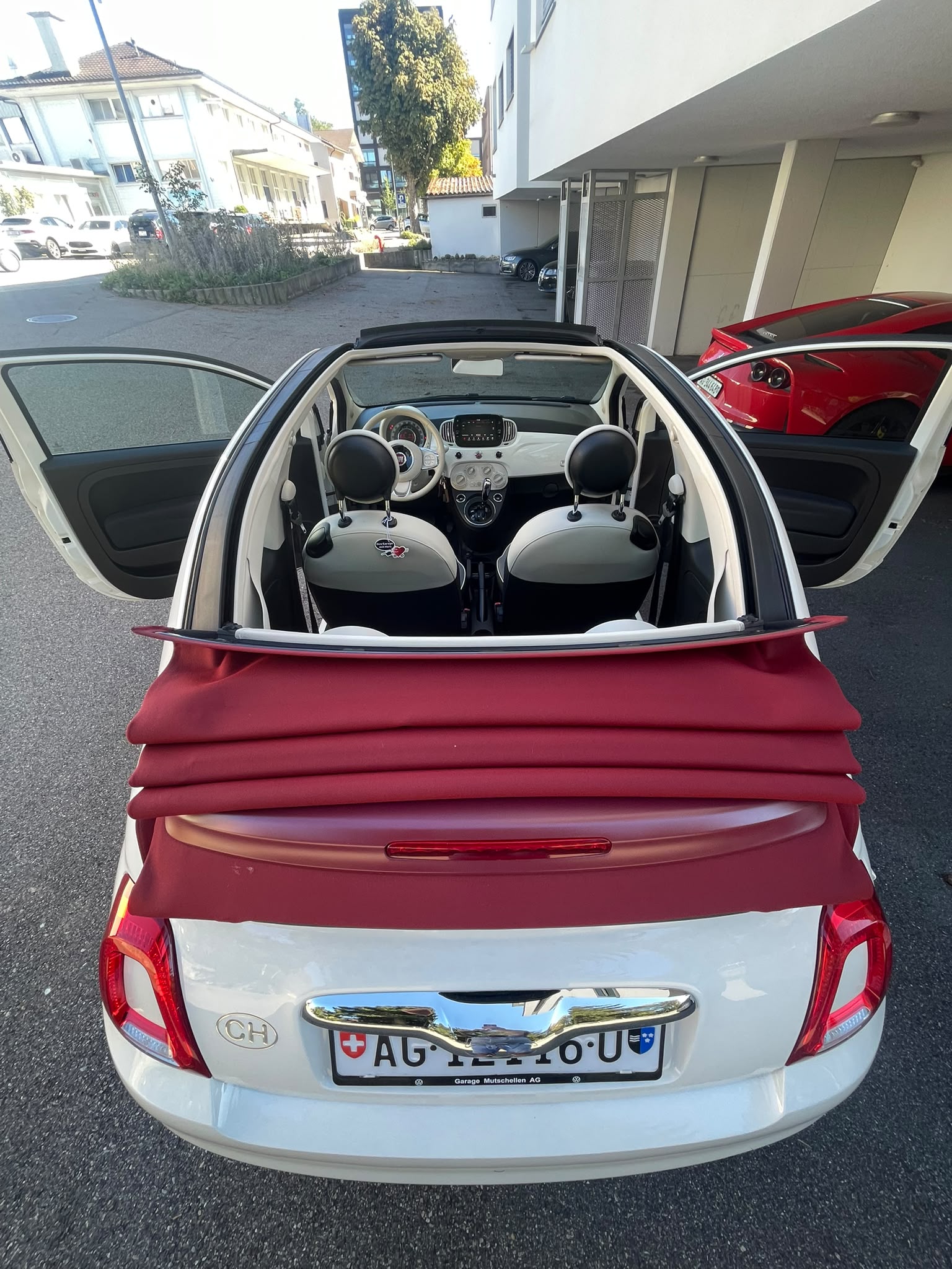 FIAT Facelift 500Cabrio 1.2 Lounge Dualogic TEMPOMAT | KLIMA | ZAHNRIEMEN + WASSERPUMPE NEU | PARKSENSOREN-image-6