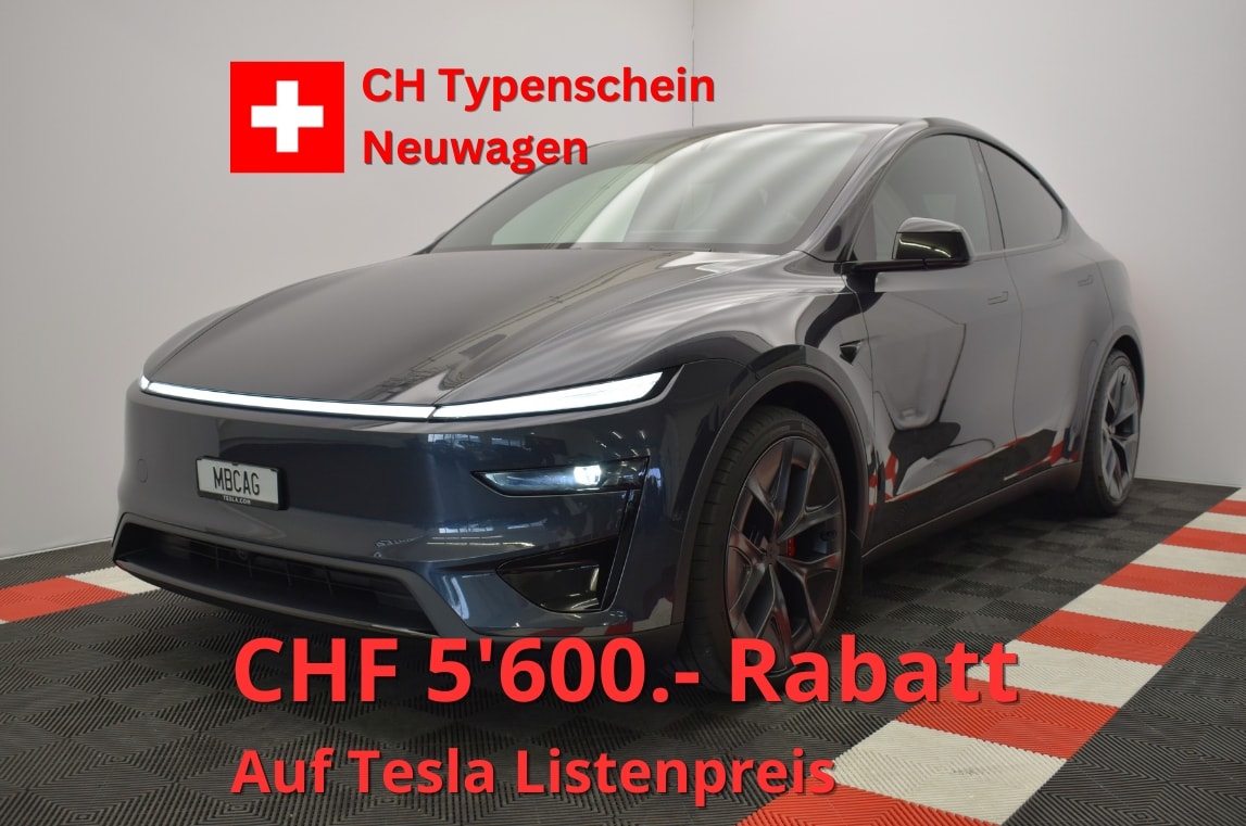 TESLA Model Y Performance AWD 626PS, Neuwagen, CH Typenschein "stealth grey"-image-0