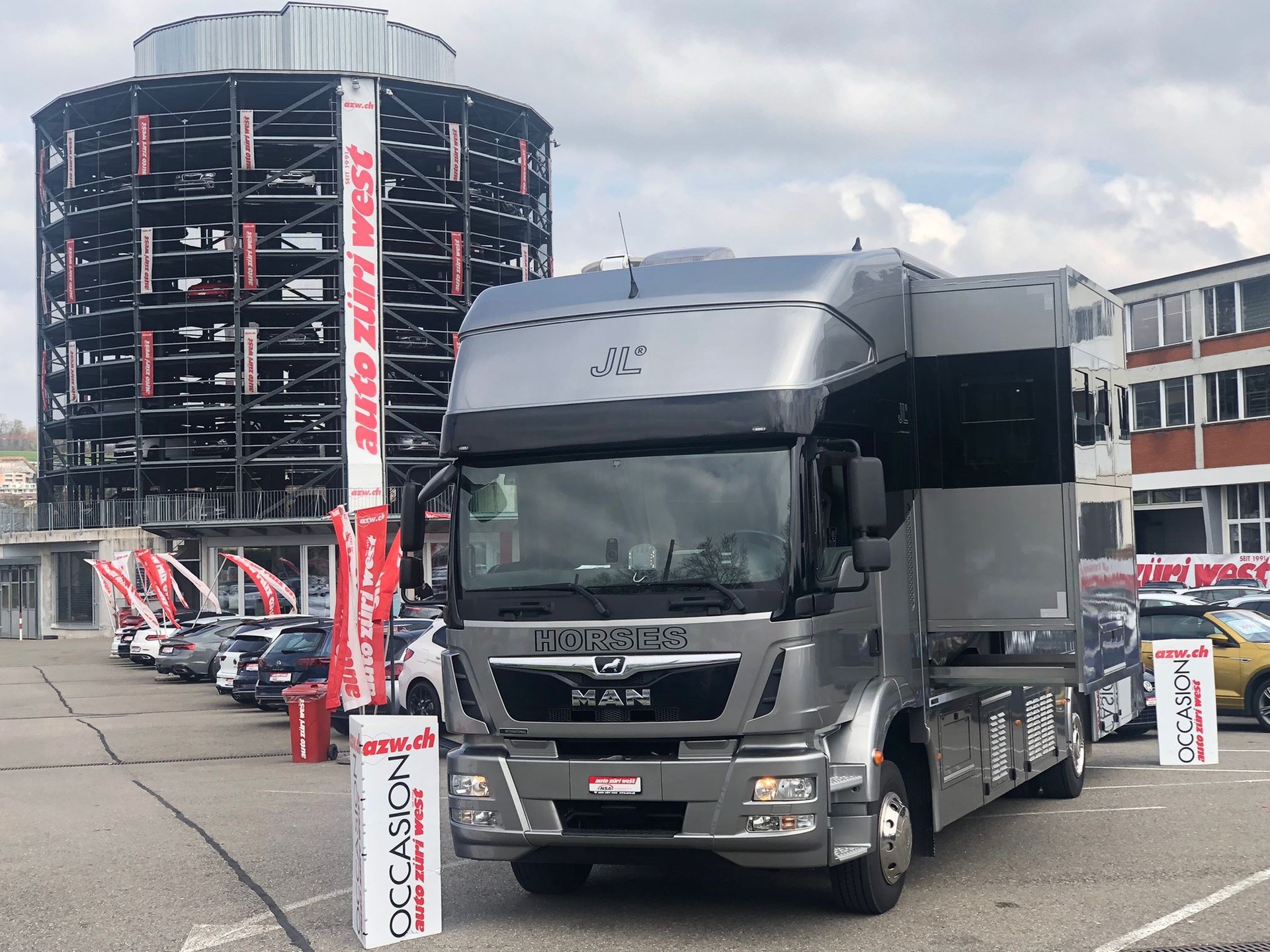 MAN TGM 15.290 Pferdetransporter 5 Pferde POP-OUT