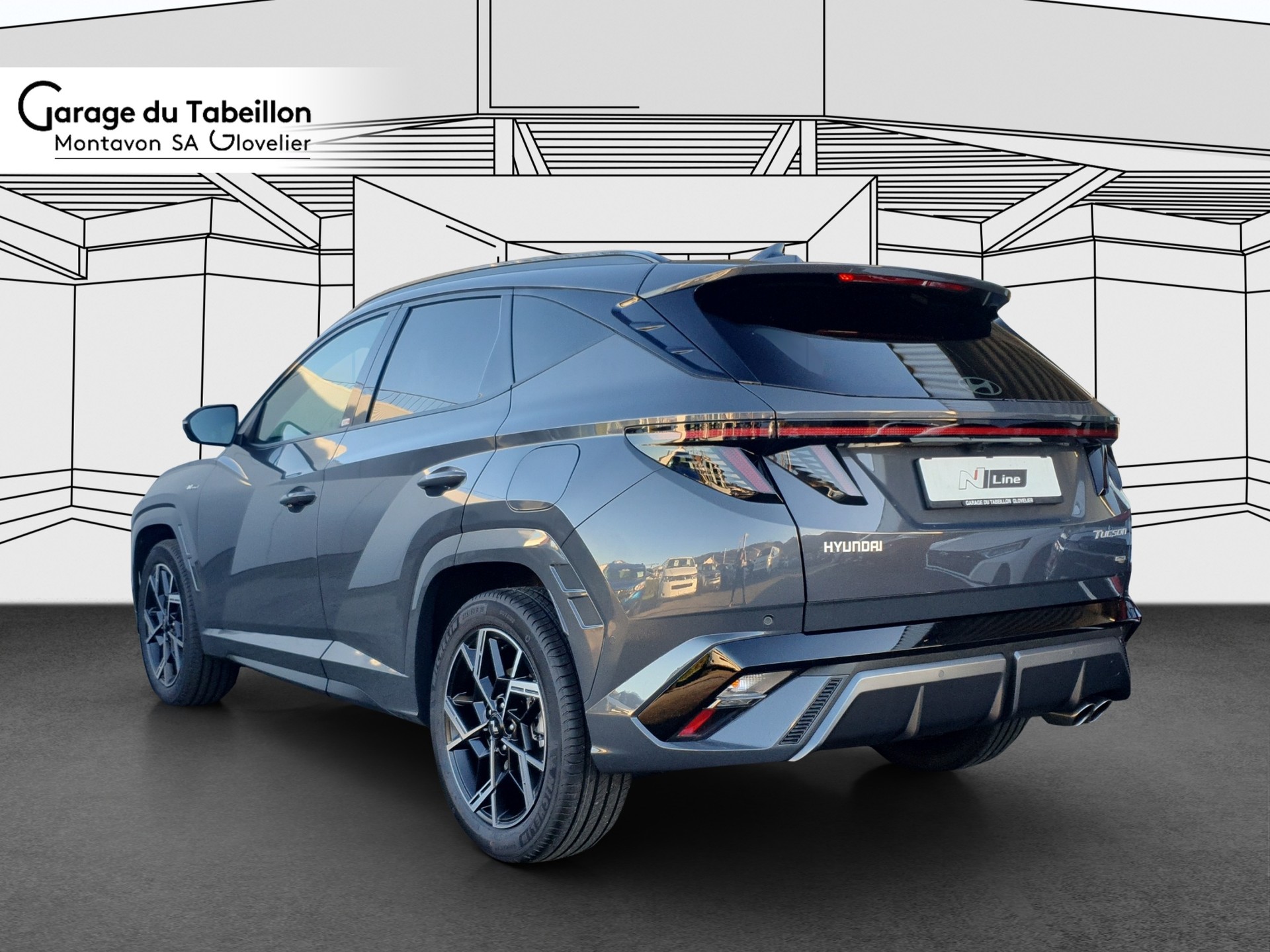 HYUNDAI Tucson 1.6 HEV N-Line Sunroof 4WD-image-2
