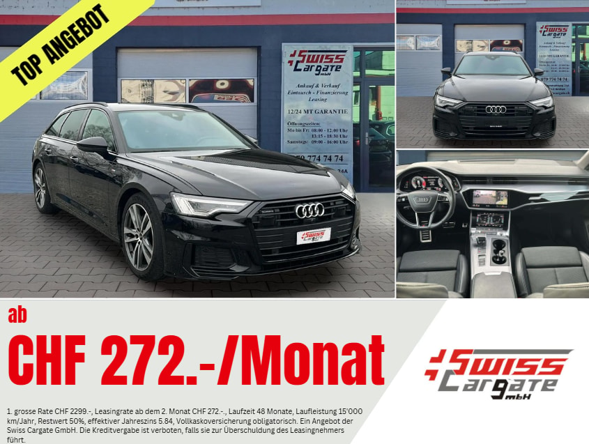 AUDI A6 Avant 40 TDI Sport quattro S-tronic S line mit AHK & 360° Kameras