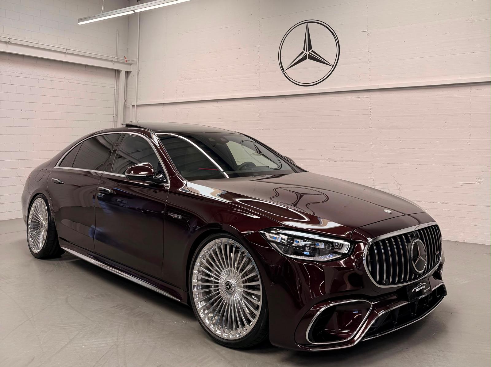 MERCEDES-BENZ S 63 AMG Lang Limited Red & Silver Manufaktur E Performance 4Matic Einzelstück 802PS mit Gratisservice & Garantie