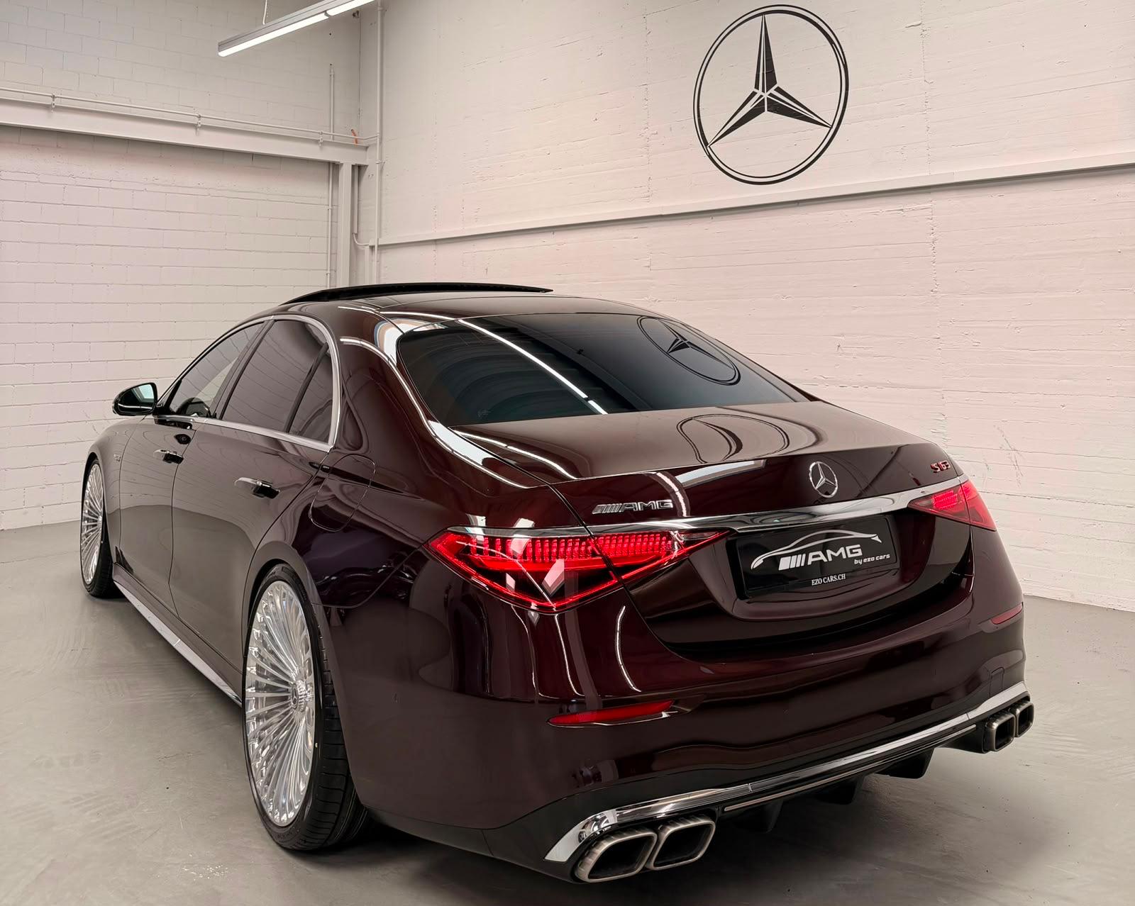 MERCEDES-BENZ S 63 AMG Lang Limited Red & Silver Manufaktur E Performance 4Matic Einzelstück 802PS mit Gratisservice & Garantie-image-8