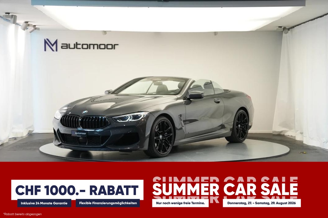 BMW M850i xDrive Steptronic Cabriolet *CH-Fahrzeug* *Dravitgrau* *B&W*