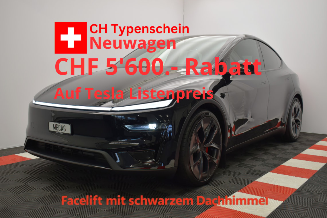 TESLA Model Y Performance 4WD 626PS, Diamond Black, 21 Zoll, Carbon, Made in Berlin-image-1