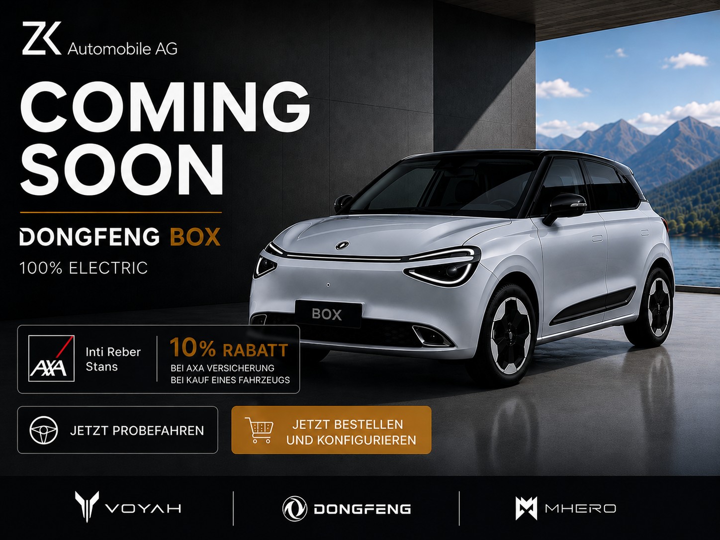 DONGFENG Box 42 kWh Silver / 360° Kamera / Car Play / Ecotex Leder / 12 Zoll Display / Sitzheizung/Kühlung / Massagefunktion /-image-0