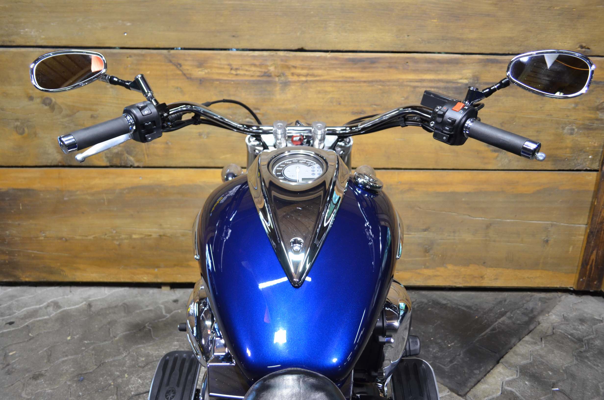 VARIAL ハンドル95 mk4 rim matt navy YAMAHA XVS 950 A Midnight Star For sale