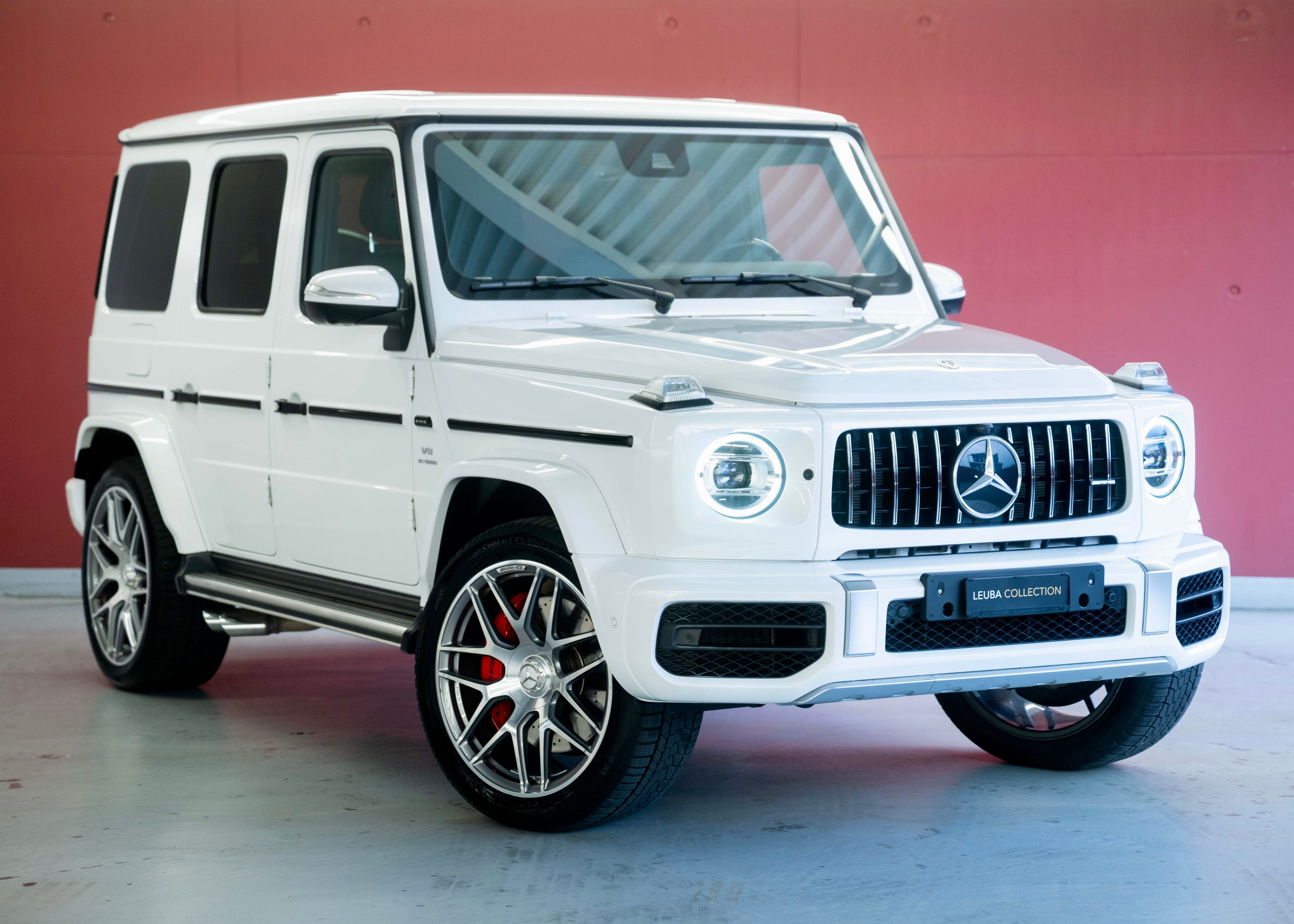 Photo MERCEDES-BENZ G-63-AMG G 63 AMG Speedshift Plus G-Tronic (Designo Moonlight White Pearl, as new, low mileage)
