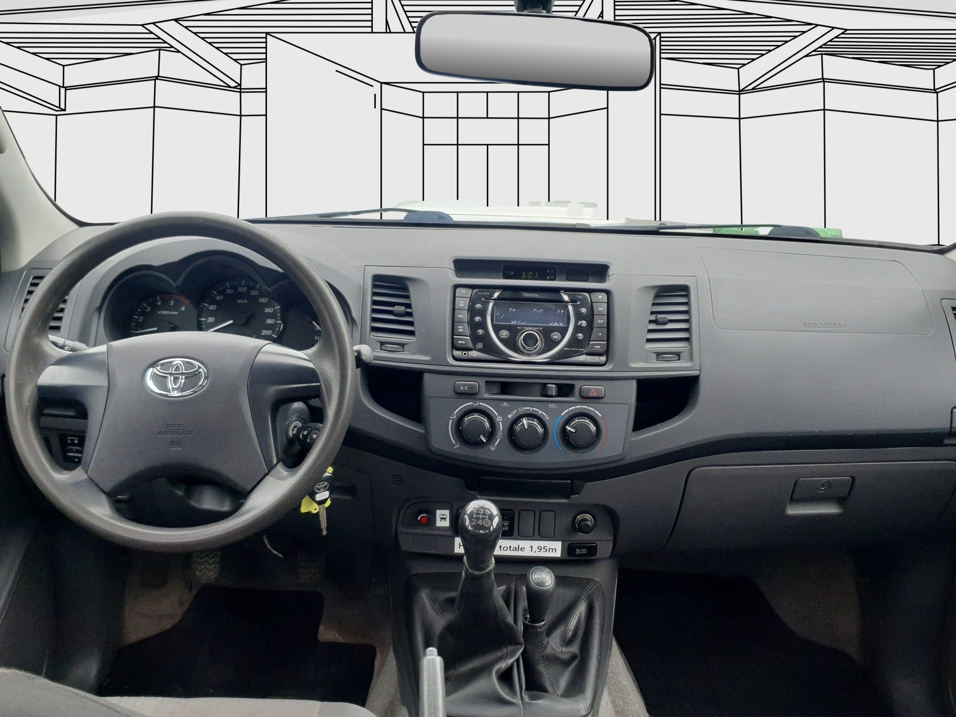 TOYOTA Hilux Double Cab.-pick-up 2.5 D-4D Linea Luna-image-5