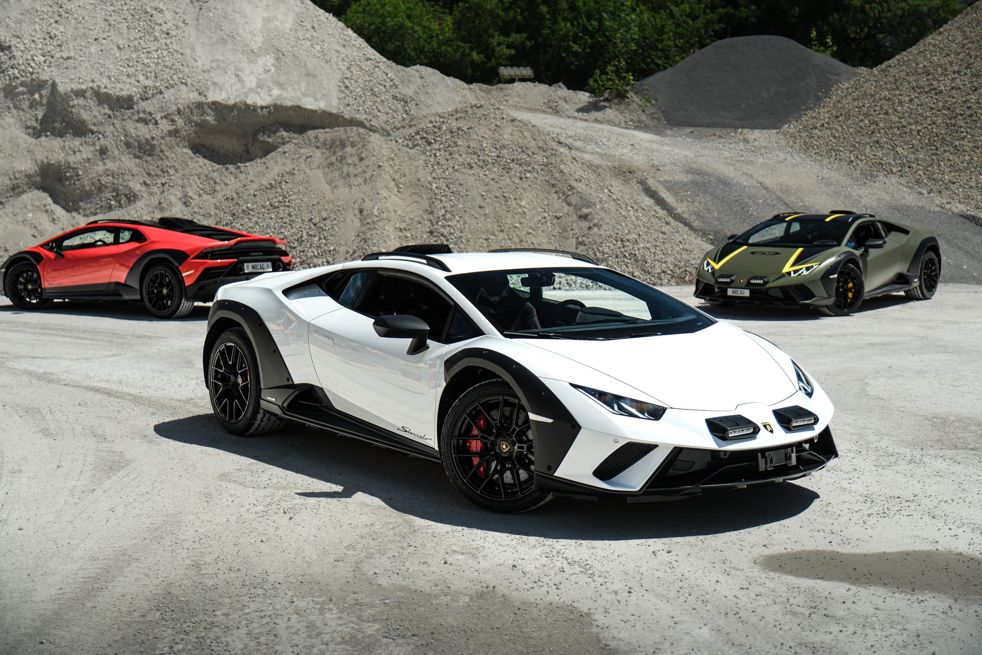 LAMBORGHINI Huracan Sterrato LP610-4 "Bianco Monocerus", 1 / 1499" Original Lamborghini Garantie bis Aug. 2027