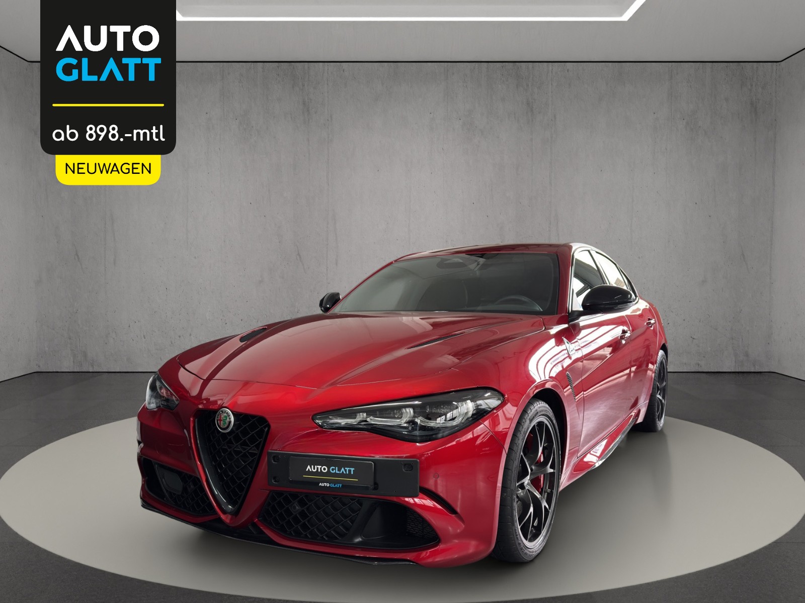 ALFA ROMEO Giulia 2.9 V6 Quadrifoglio "Rosso Elkann Perlato"-image-0