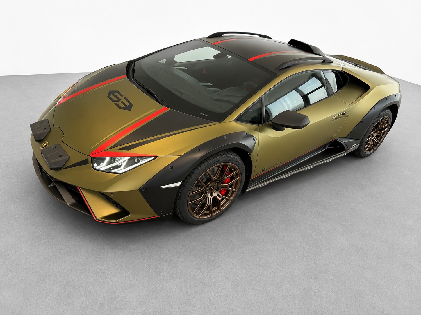 LAMBORGHINI Huracán Sterrato 1 of 1499 / Startnummer "63" Rallye-Lights / 1. Hand / CH Fahrzeug + Extras-image-2