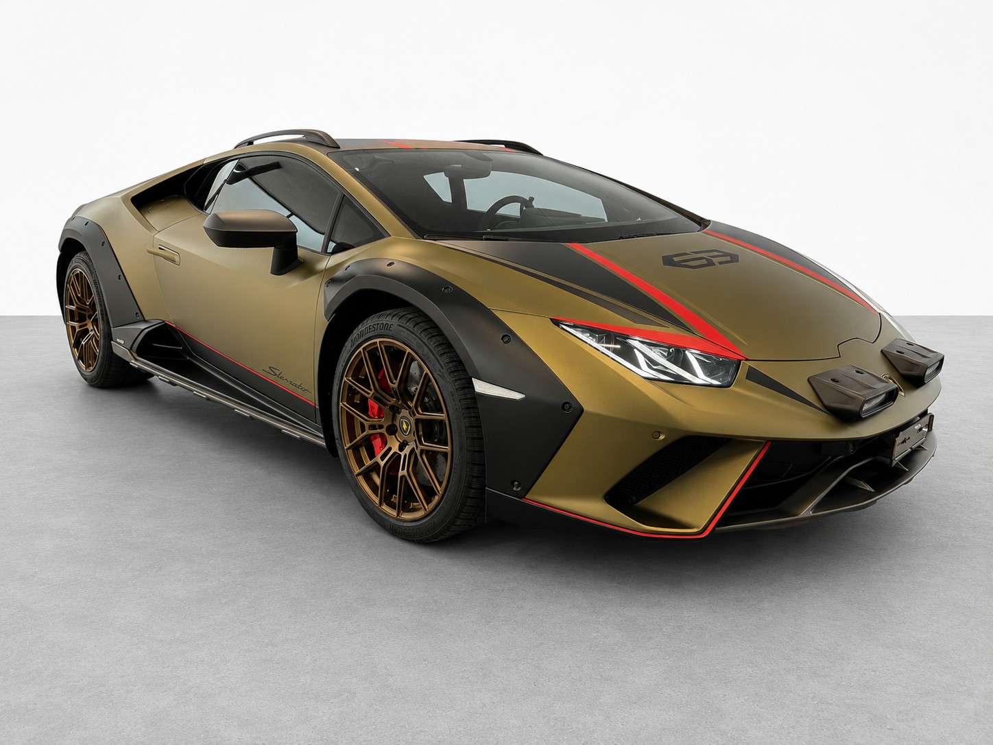 LAMBORGHINI Huracán Sterrato 1 of 1499 / Startnummer "63" Rallye-Lights / 1. Hand / CH Fahrzeug + Extras-image-0