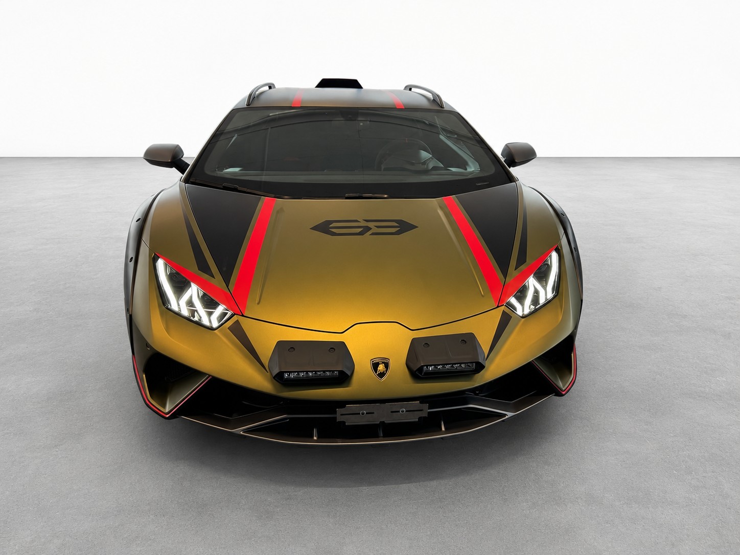 LAMBORGHINI Huracán Sterrato 1 of 1499 / Startnummer "63" Rallye-Lights / 1. Hand / CH Fahrzeug + Extras-image-3