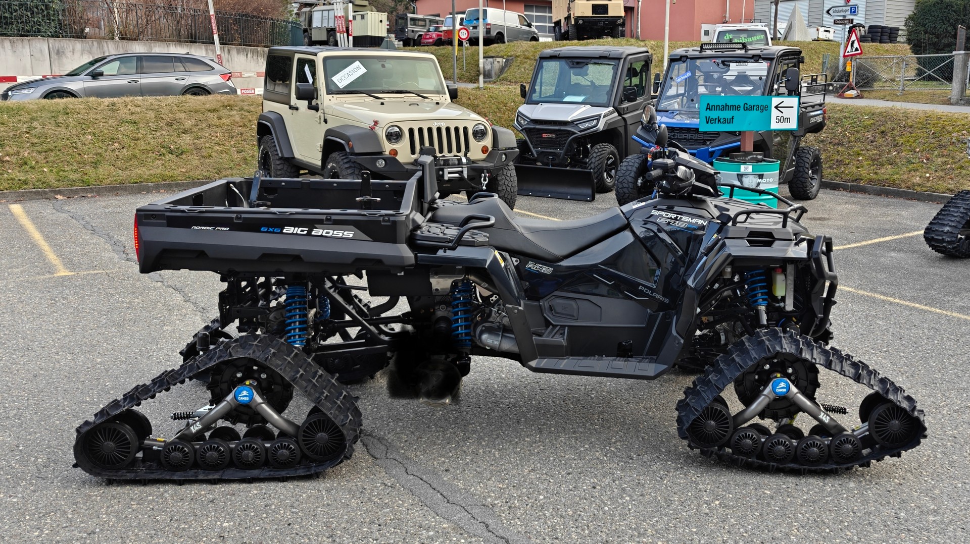 POLARIS 6 × 6 mit Raupenkit und Räder-showroom-element-2