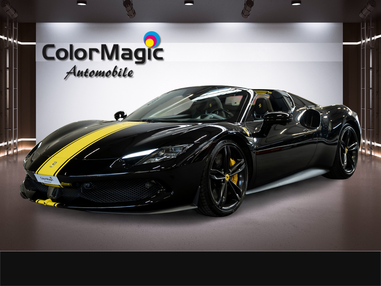 FERRARI * 296 GTS * SCHWARZ/SCHWARZ * PPF GANZES AUTO * LEASING AB 1390.- *