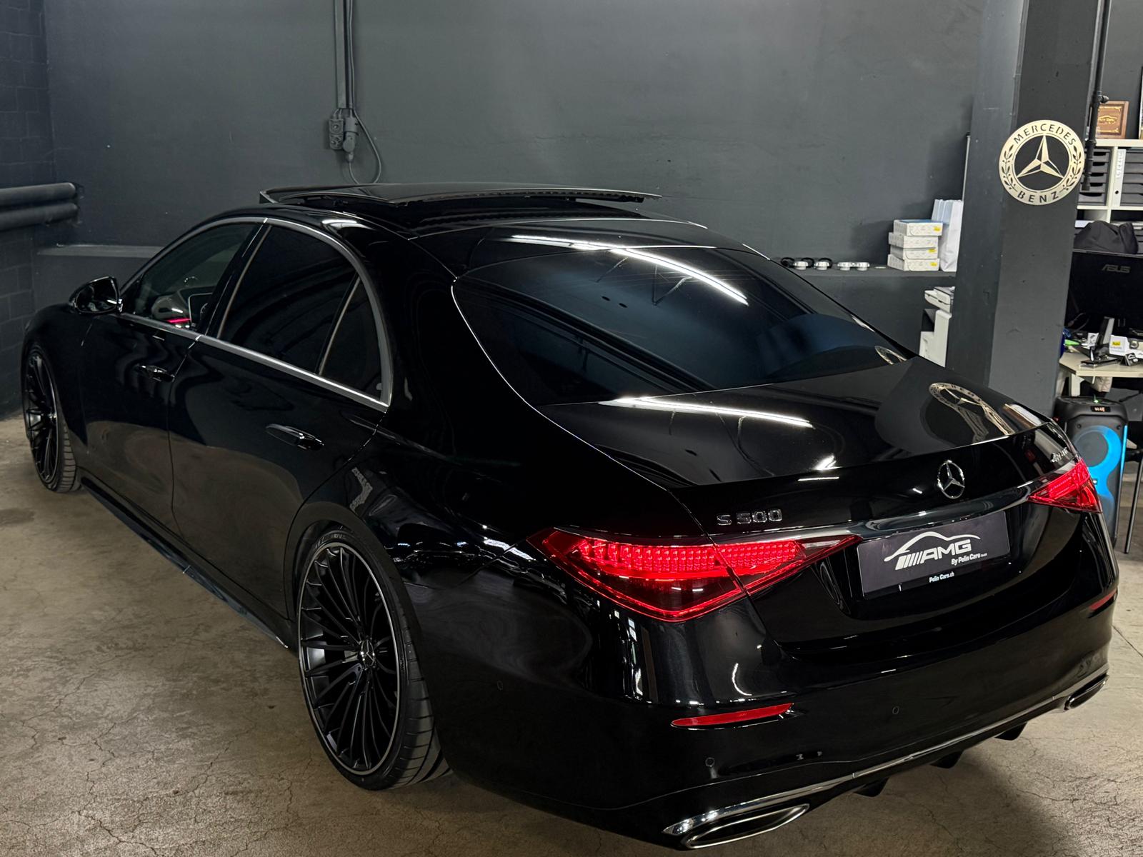 MERCEDES-BENZ S 450 L 4Matic AMG Line 9G-Tronic VOLLAUSSTATTUNG Black Performance 5 Jahre Werksgarantie & Gratisservice-image-7