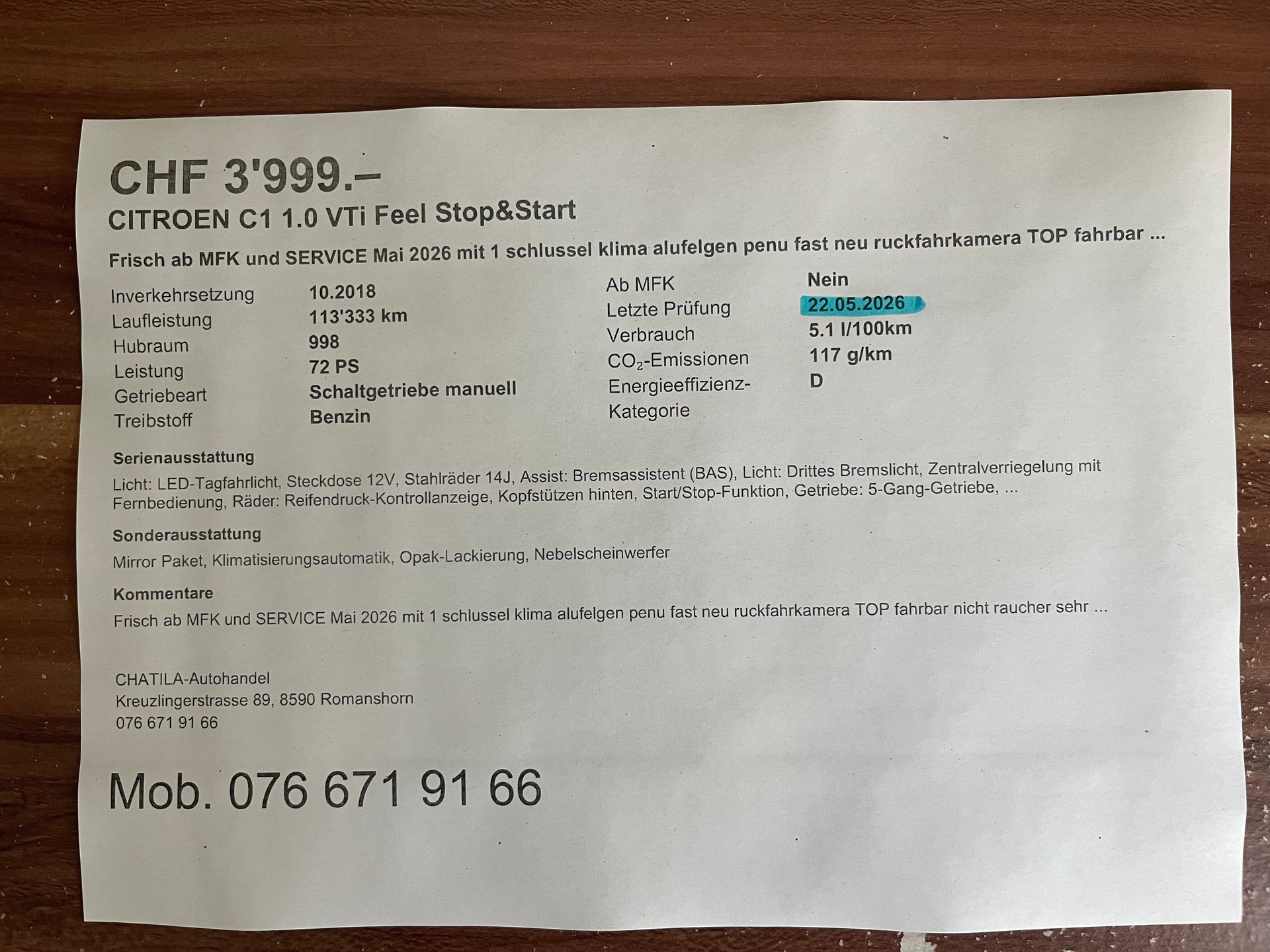 CITROEN C1 1.0 VTi Feel Stop&Start-image-14
