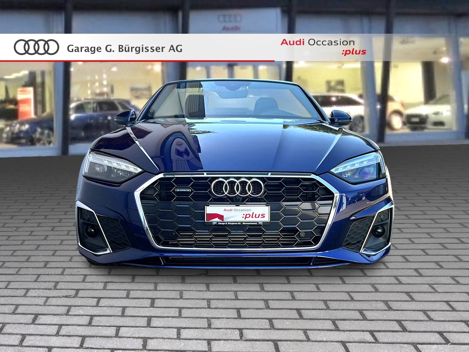 AUDI audi A5 Cabriolet 40 TFSI S-Line Attraction S-tronic quattro Navarablau Metallic-image-1