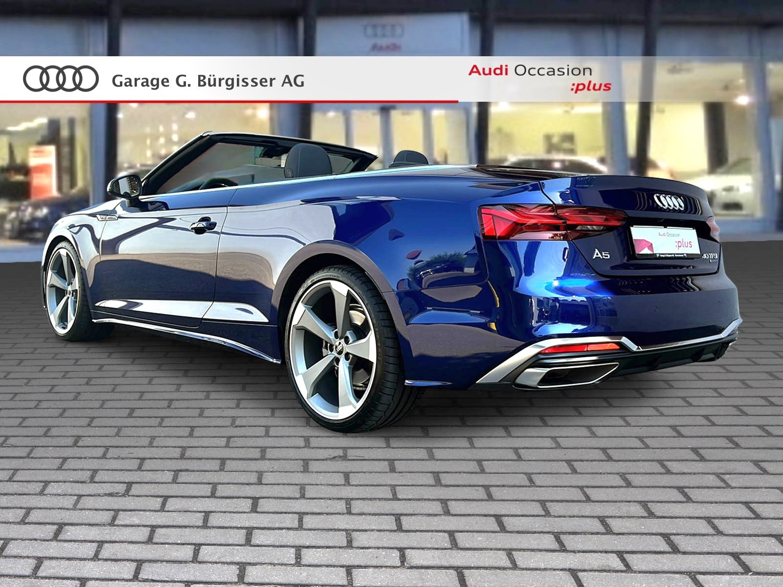 AUDI audi A5 Cabriolet 40 TFSI S-Line Attraction S-tronic quattro Navarablau Metallic-image-3