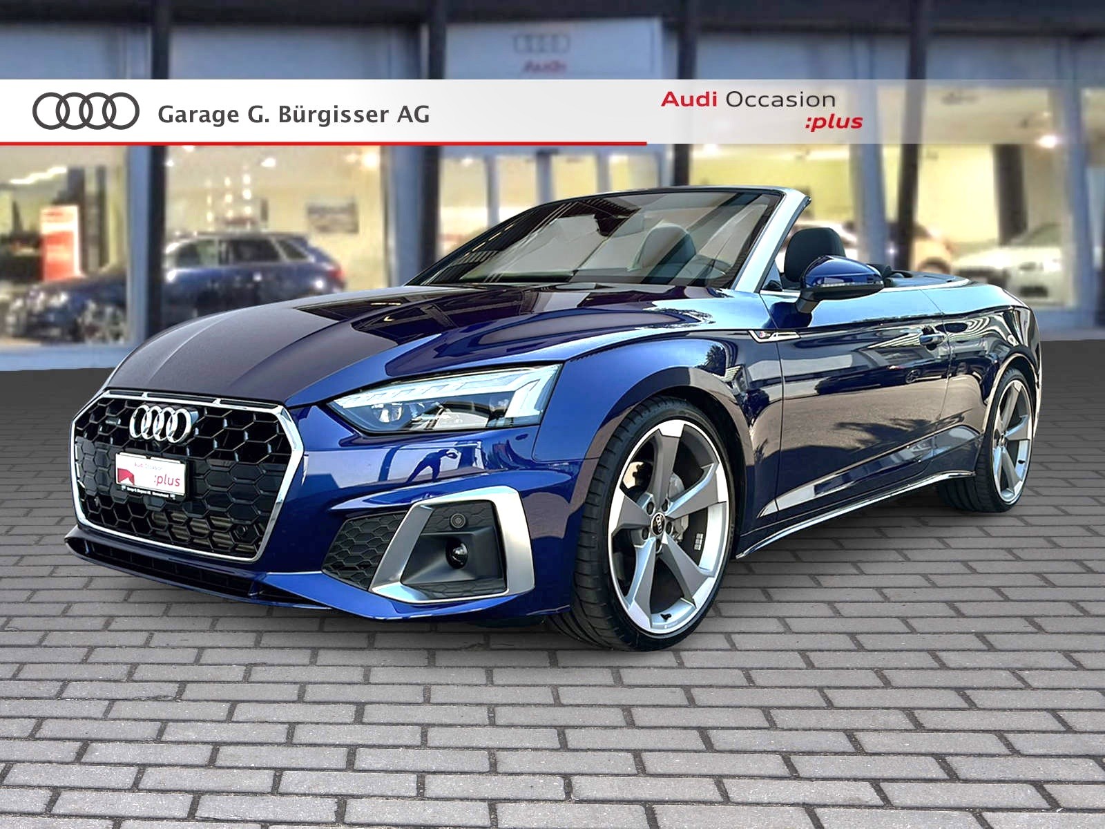 AUDI audi A5 Cabriolet 40 TFSI S-Line Attraction S-tronic quattro Navarablau Metallic-image-0