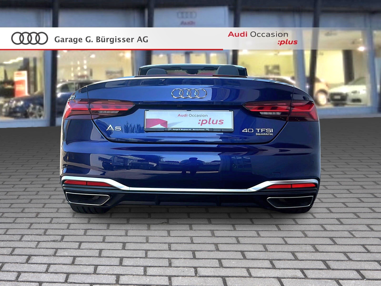 AUDI audi A5 Cabriolet 40 TFSI S-Line Attraction S-tronic quattro Navarablau Metallic-image-4