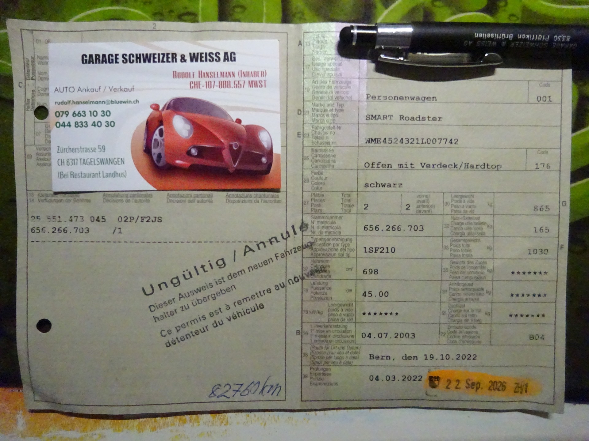 SMART roadster- AUTOMAT - MFK 9.2026 - 82700KM-image-14