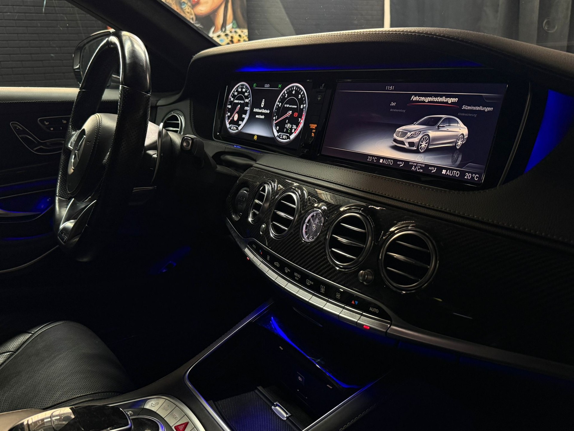MERCEDES-BENZ S 63 AMG L 4Matic Speedshift MCT / AB MFK / CARBON / PANORAMADACH / BURMESTER / 22’’ Zoll / IWC / Alcantara Dachhimmel-image-15
