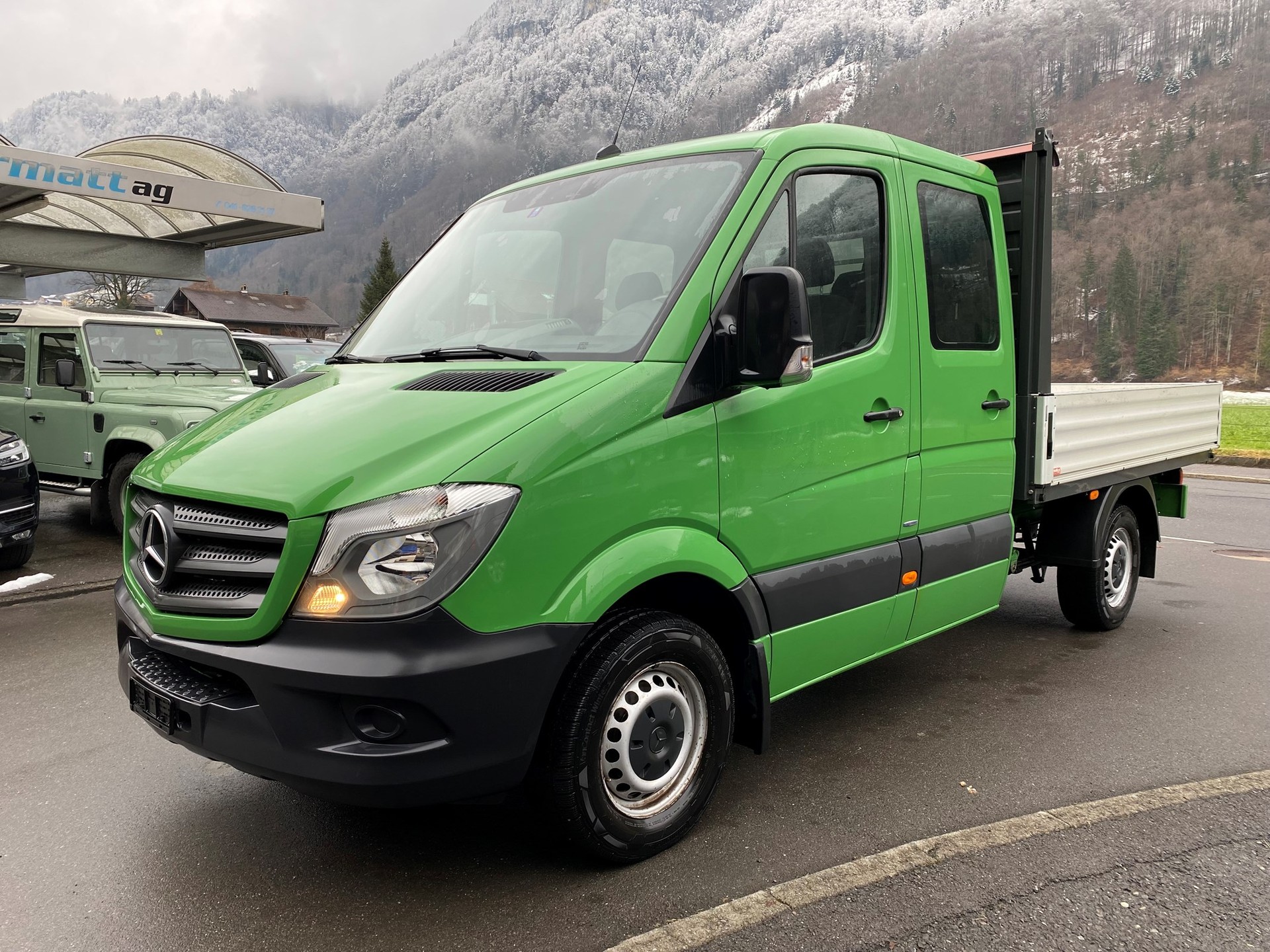 MERCEDES-BENZ Sprinter 319 CDI Standard 7G-Tr Doppelkabiene mit Alubrücke-image-1