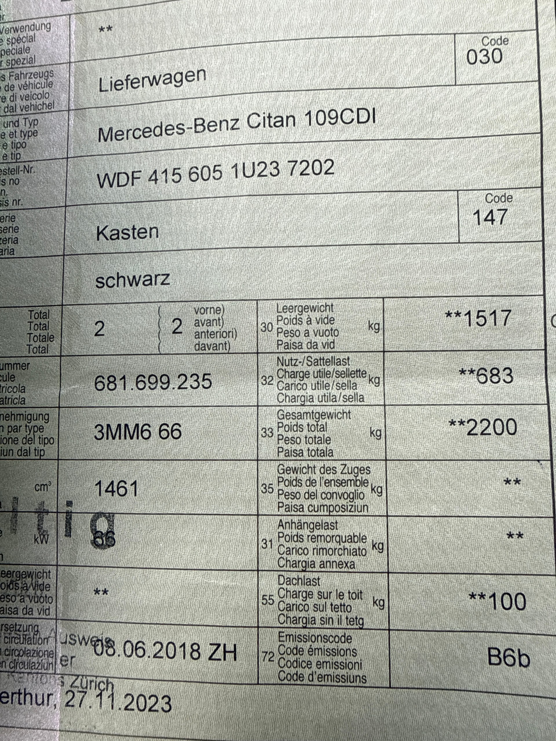 MERCEDES-BENZ Citan 109 CDI EL Euro 6-image-12