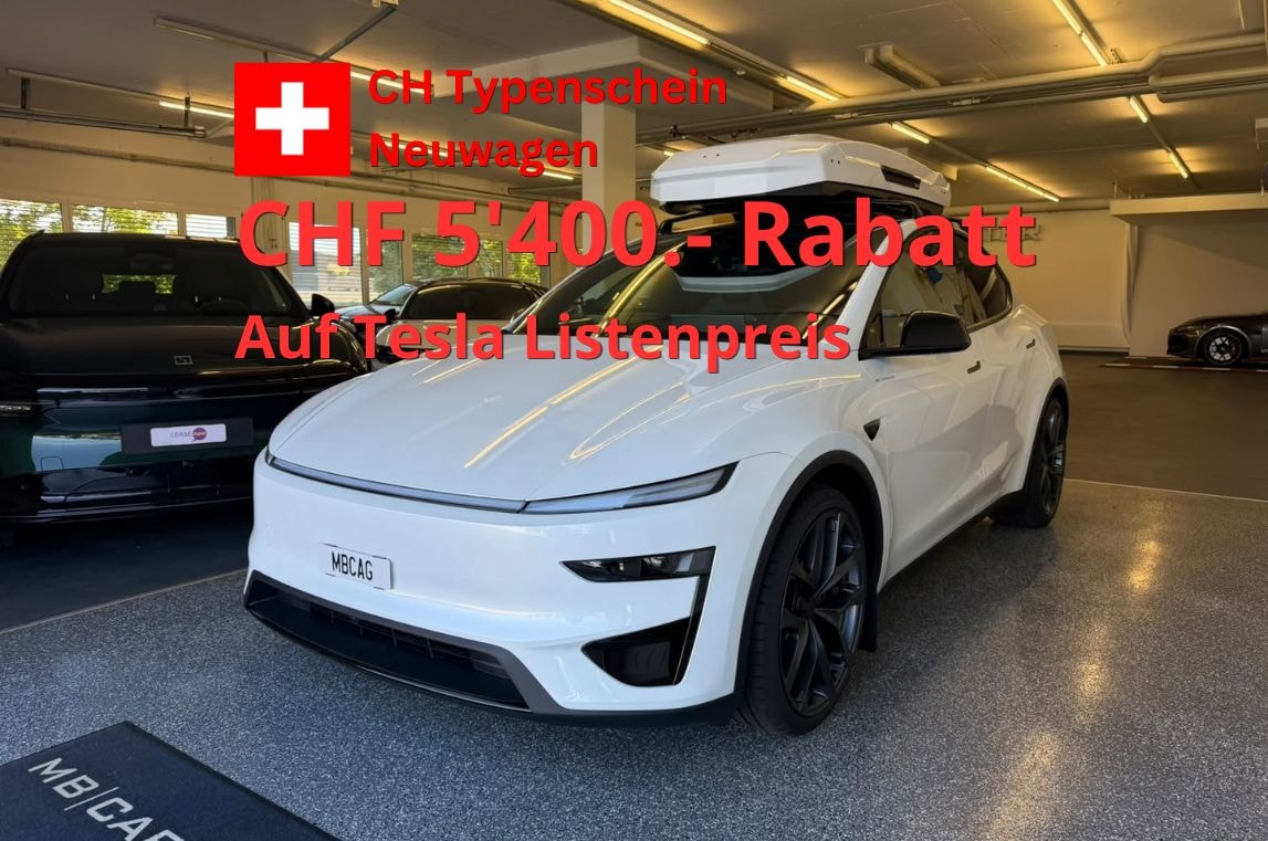 TESLA Model Y Performance AWD 626PS, Neuwagen, CH Typenschein, Dachbox-image-0