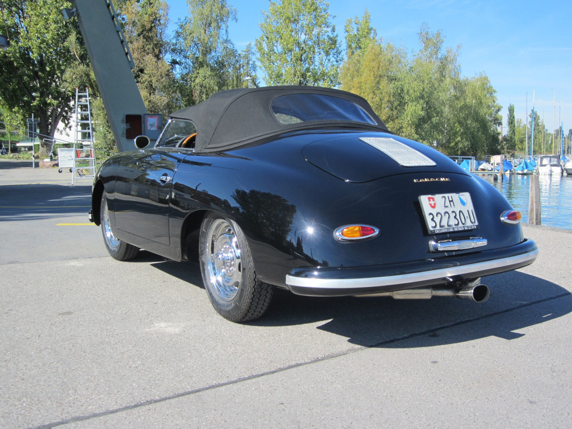 PORSCHE 356 A T2 GT Style 1 von 556 gebauten T2 Speedster 1958 Rudge Felgen Sebring Auspuff-image-4