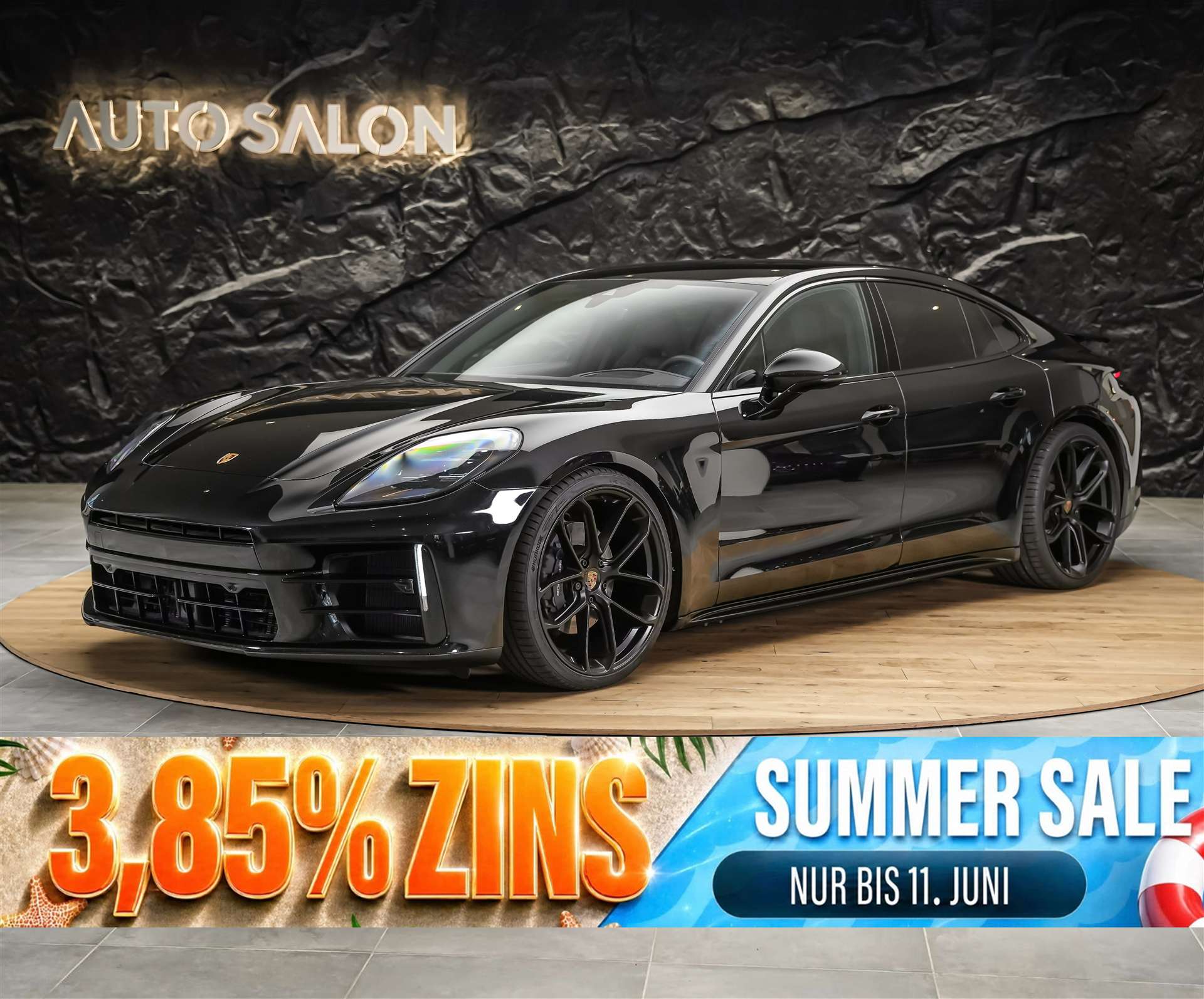 PORSCHE Panamera 2.9 V6 4 *22" Felgen*All Black*Head-Up*-image-0