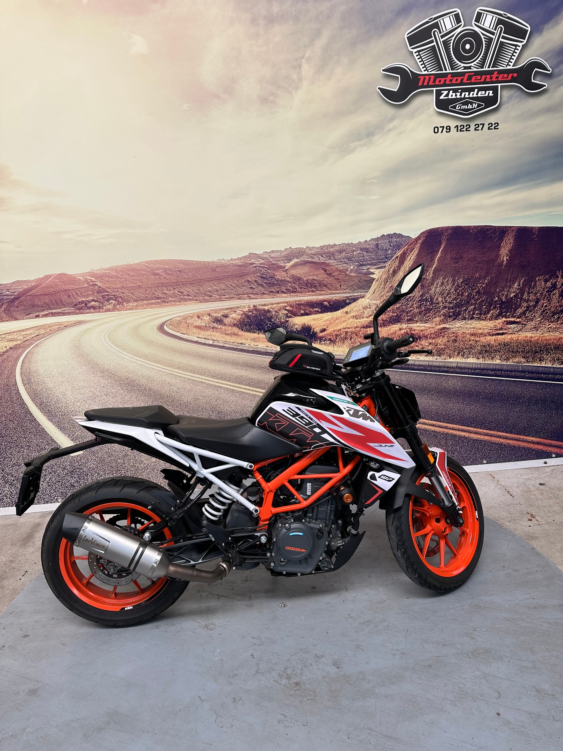 KTM 390 Duke ABS Leo Vince Auspuff TIEFERGELEGT