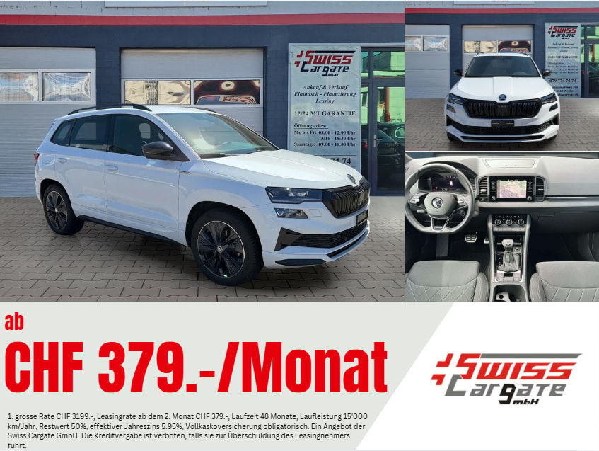 SKODA Karoq 2.0 TSI SportLine 4x4 DSG mit AHK & Standheizung