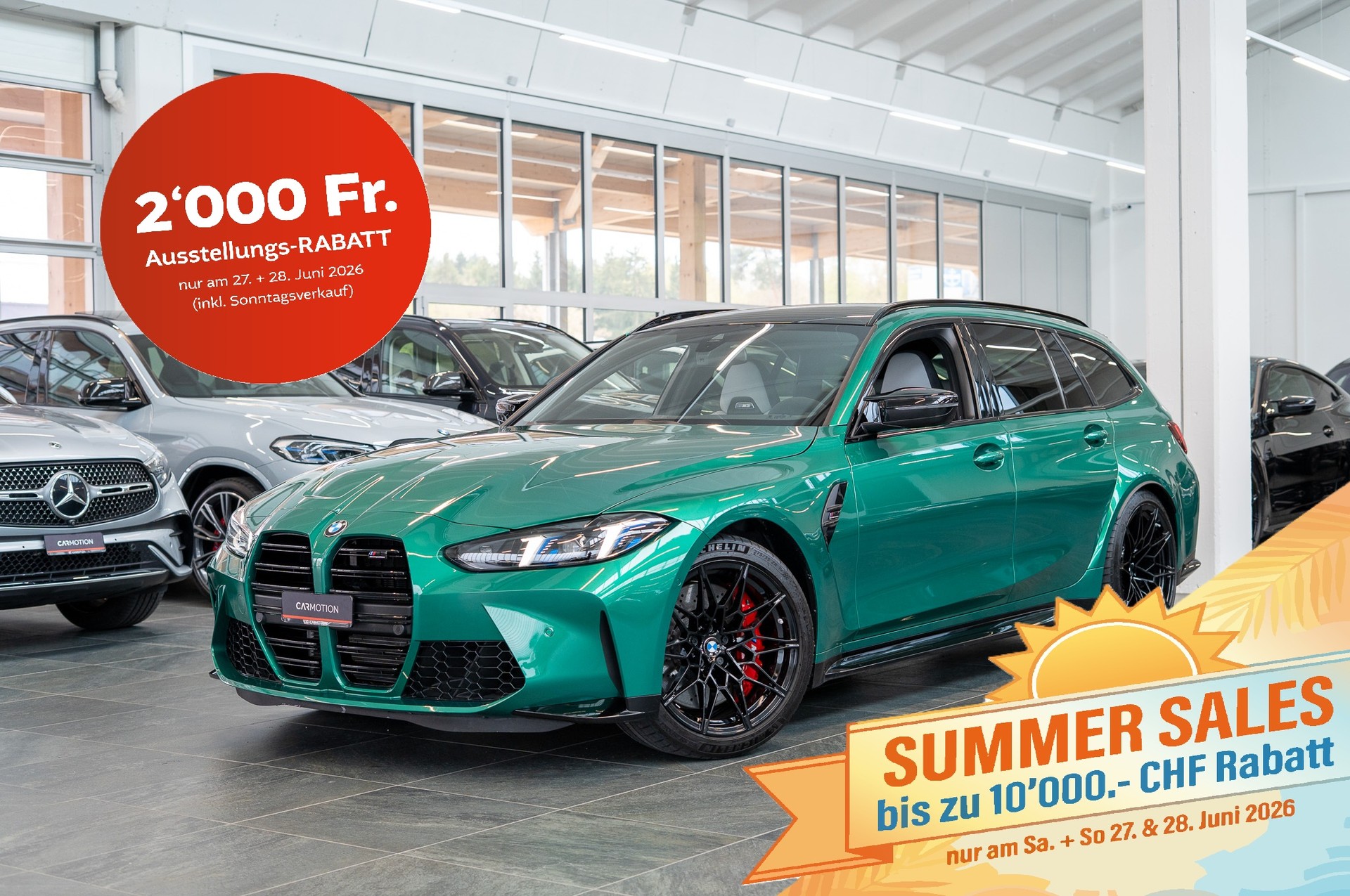 BMW M3 Competition xDrive Touring / LCI / Carbon Paket / Alcantara Lenkrad /-image-0
