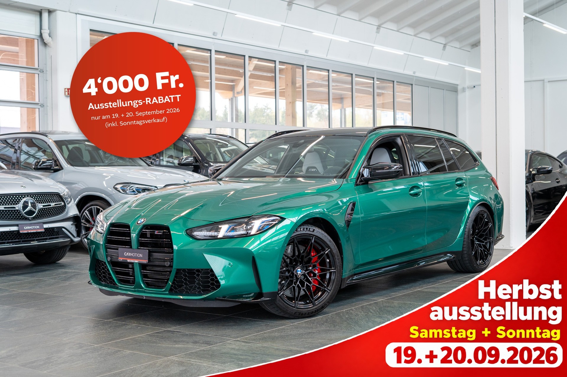 BMW M3 Competition xDrive Touring / LCI / Carbon Paket / Alcantara Lenkrad /-image-0