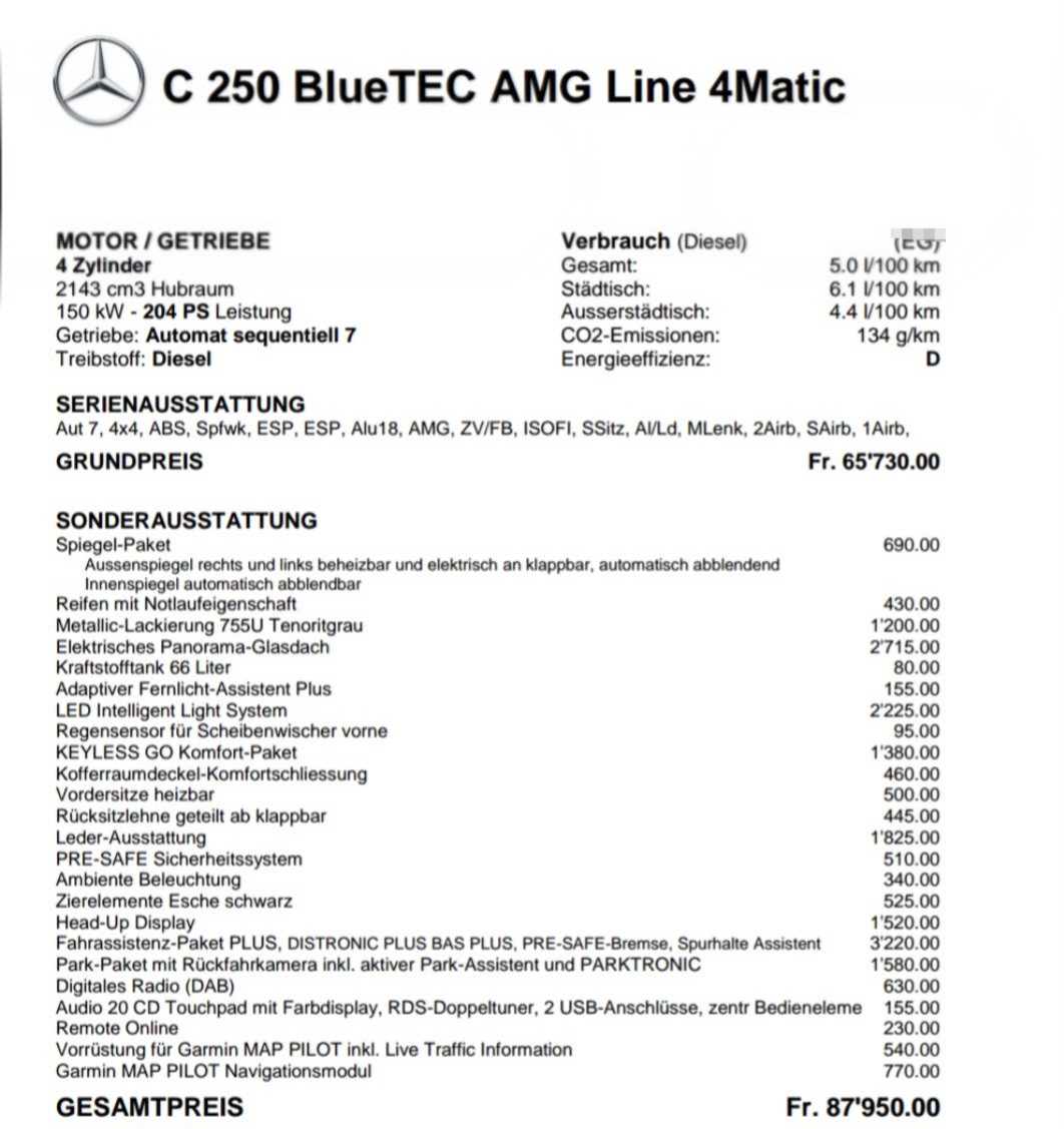 MERCEDES-BENZ C 250 BlueTec AMG Line 4m-image-5