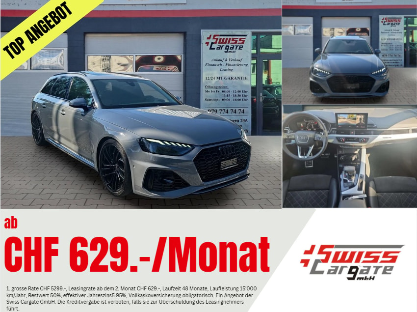 AUDI RS4 Avant quattro tiptronic mit AHK & Panoramadach-image-0