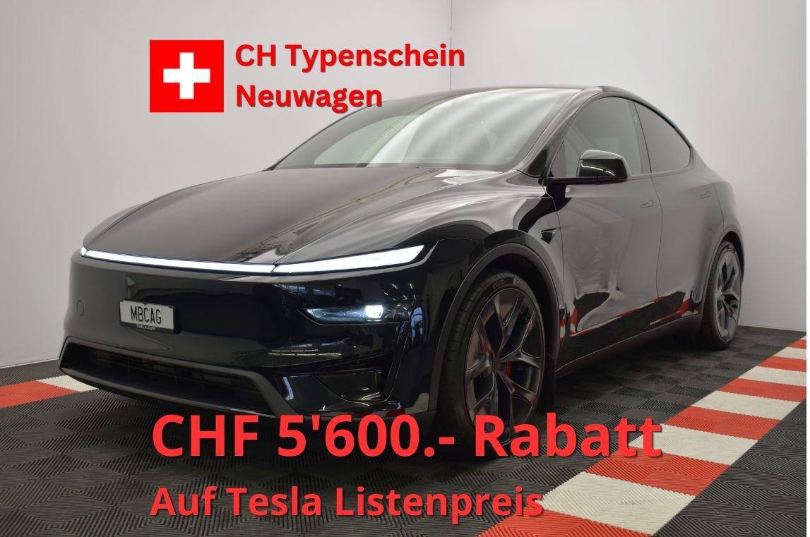 TESLA Model Y Performance AWD 626PS, Neuwagen, CH Typenschein "diamond black"-image-0