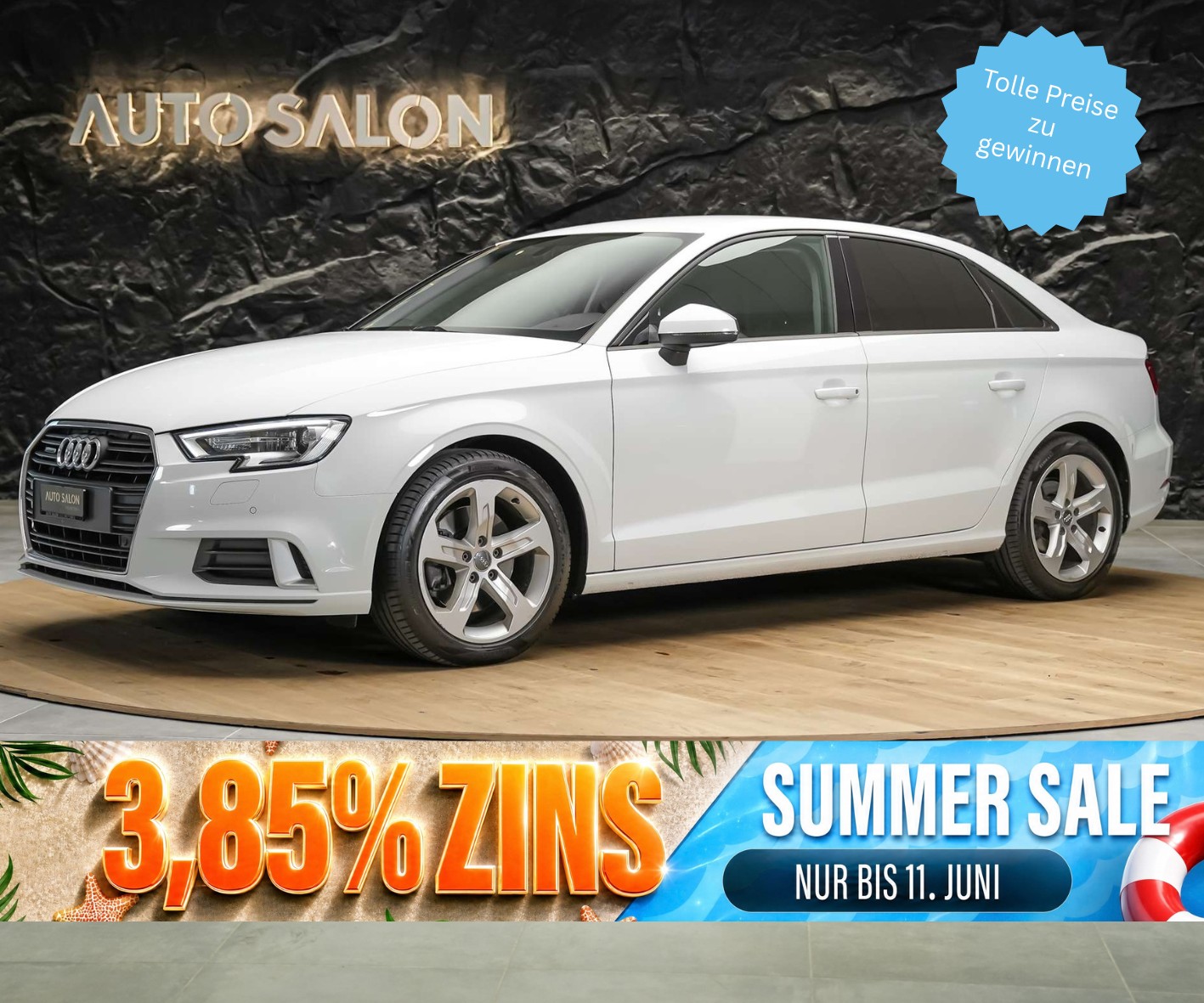 AUDI A3 Limousine 2.0 T FSI Sport quattro S-Tronic *4x4*MMI plus touch*Sitzheizung*-image-0